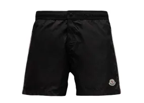 Moncler Tricolor Side Bands Nylon Swim Shorts