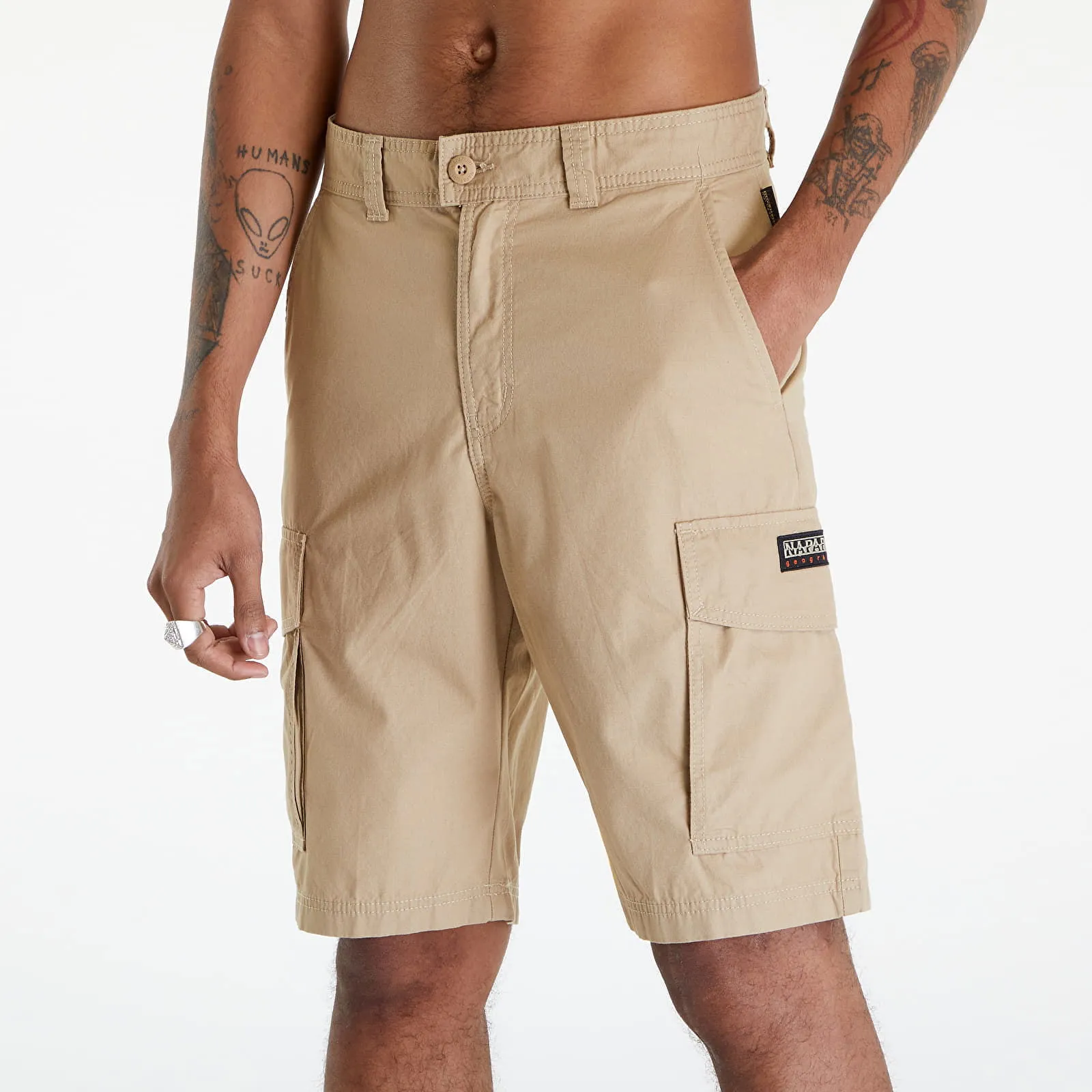 Napapijri Maranon Cargo Shorts Beige Cornstalk