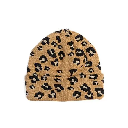 New Era Medium Knit Wide Leopard Beanie