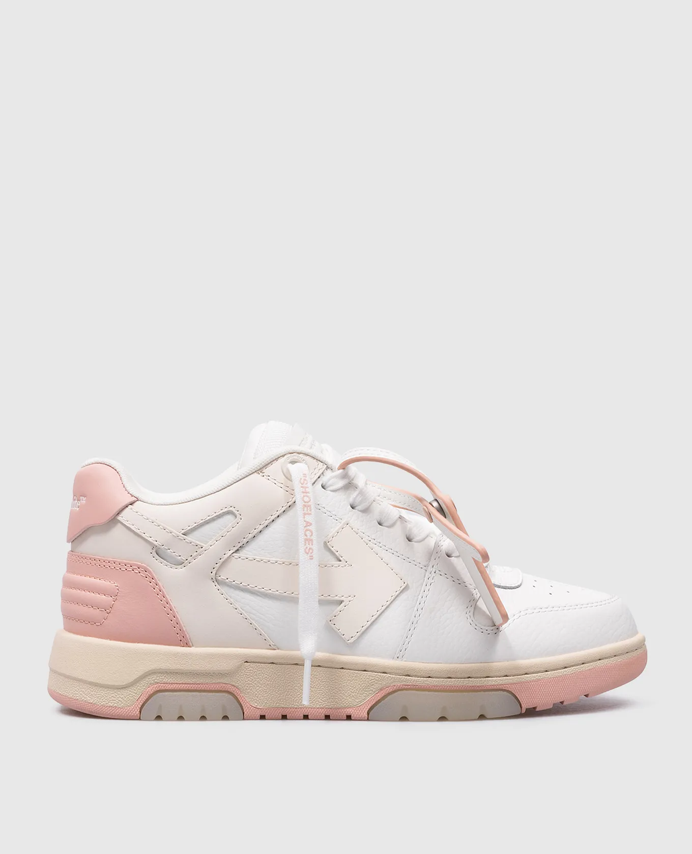 Off-White Out Of Office white leather sneakers with logo