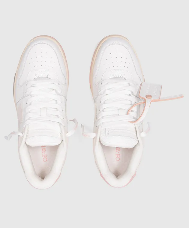 Off-White Out Of Office white leather sneakers with logo