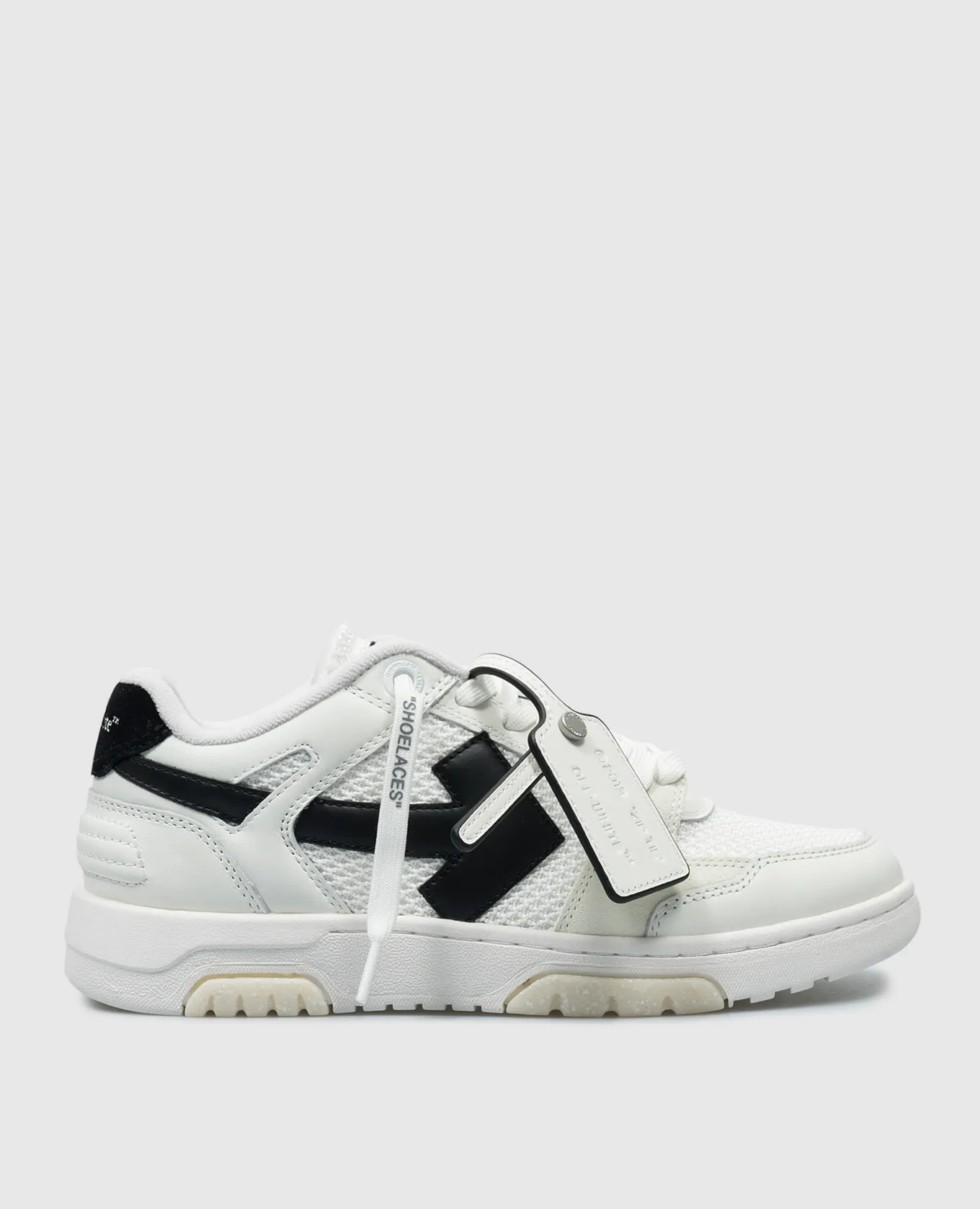 Off-White White Slim Out Of Office combo sneakers with logo