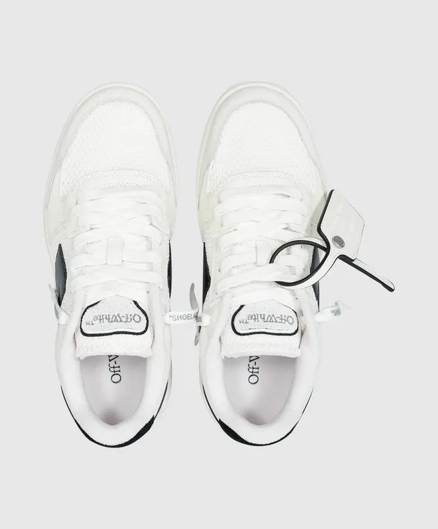 Off-White White Slim Out Of Office combo sneakers with logo