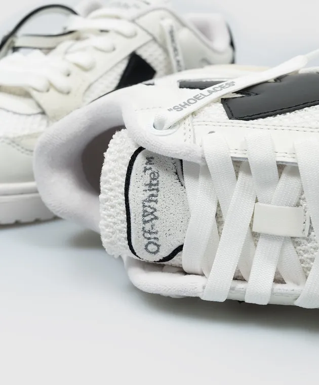 Off-White White Slim Out Of Office combo sneakers with logo