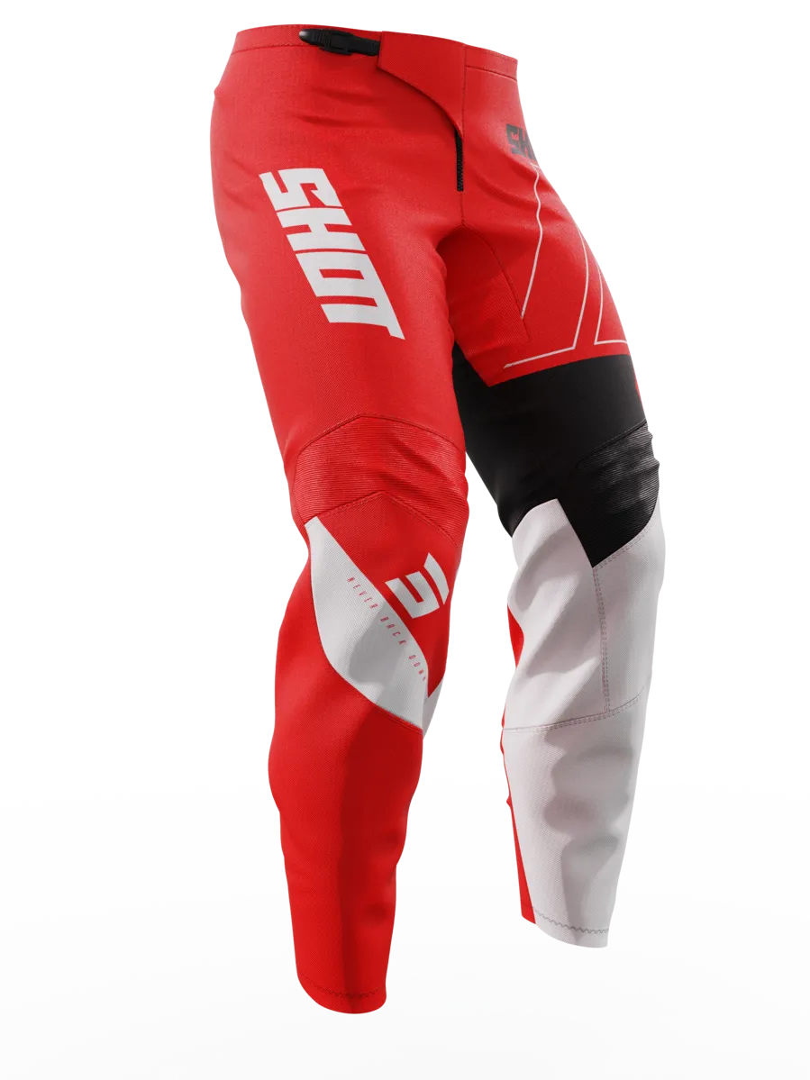 Pantalones de Cross Niño Shot Draw Rojos