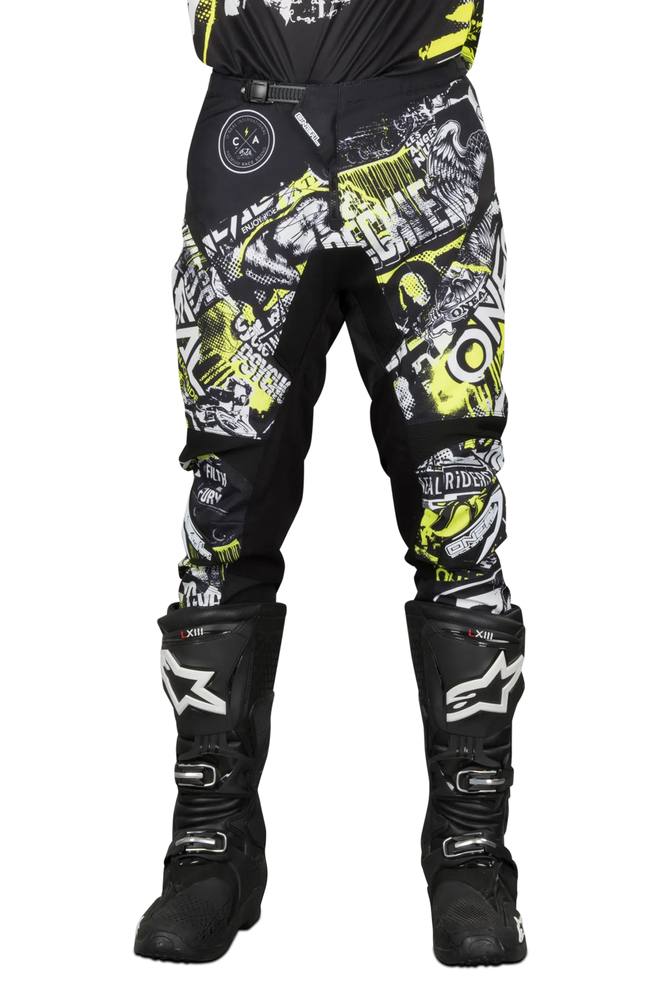 Pantalones de Cross O'Neal Element Attack Negro-HiVis