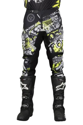 Pantalones de Cross O'Neal Element Attack Negro-HiVis