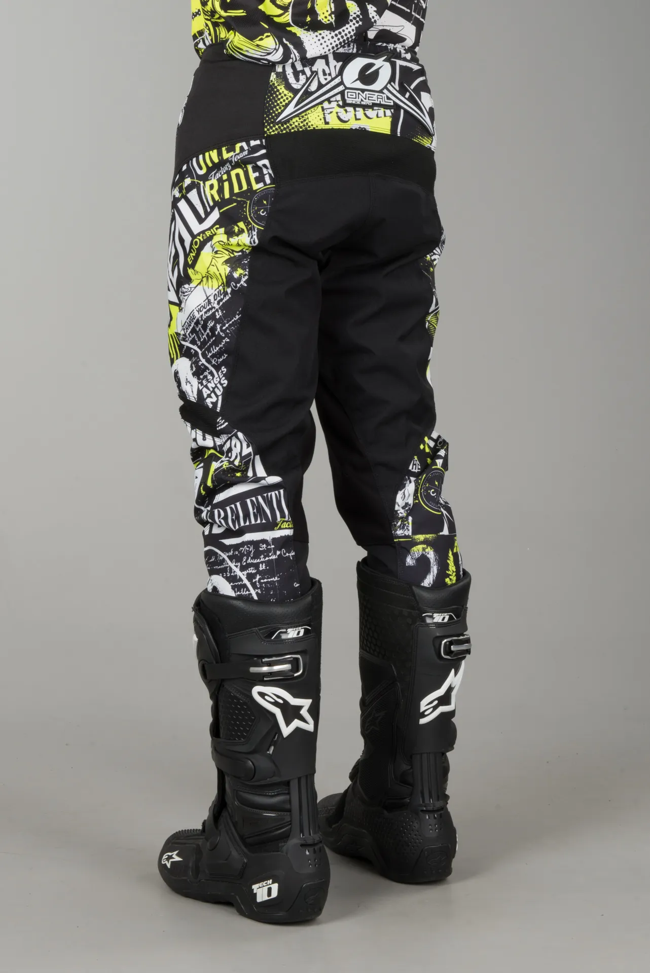 Pantalones de Cross O'Neal Element Attack Negro-HiVis