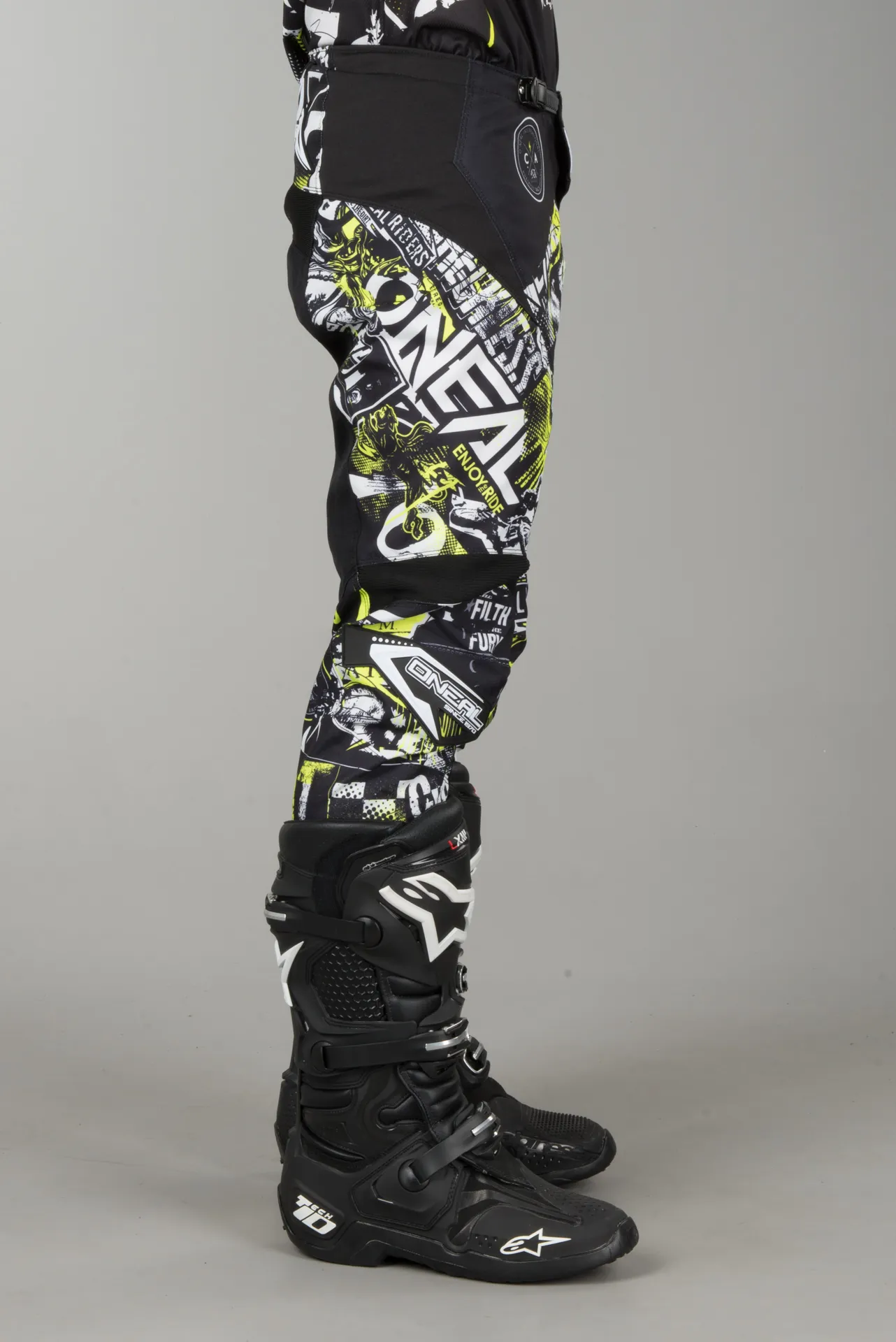 Pantalones de Cross O'Neal Element Attack Negro-HiVis