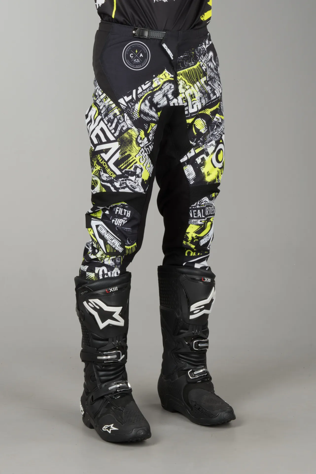 Pantalones de Cross O'Neal Element Attack Negro-HiVis