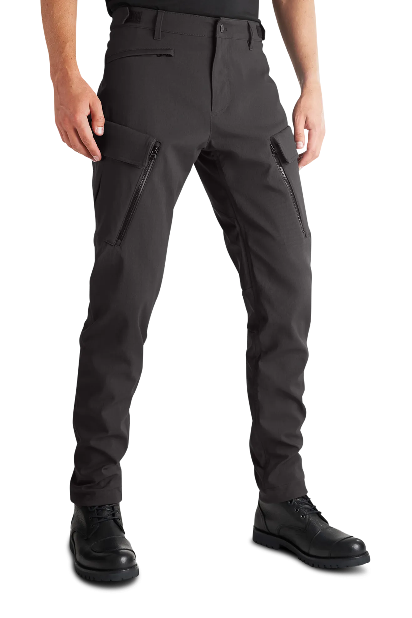 Pantalones de Moto Pando Moto Triton WP Slim Waterproof Negros