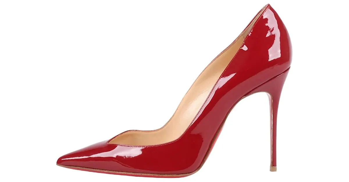 Patente de CHRISTIAN LOUBOUTIN 100 Zapatillas 37 En rojo Roja 