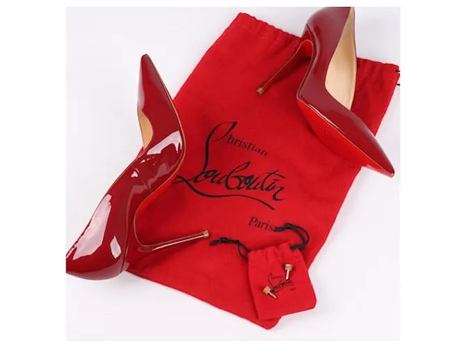 Patente de CHRISTIAN LOUBOUTIN 100 Zapatillas 37 En rojo Roja 