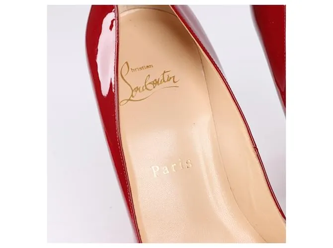 Patente de CHRISTIAN LOUBOUTIN 100 Zapatillas 37 En rojo Roja 