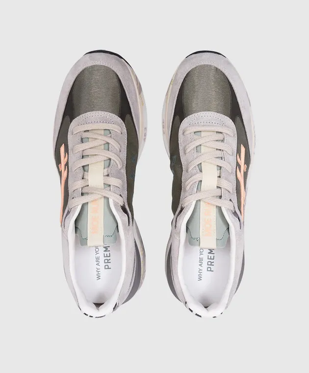 Premiata Sneakers combined MOERUND khaki color