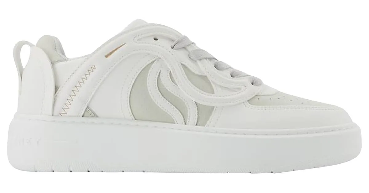 Stella Mc Cartney Zapatillas S-Wave - Stella Mccartney - Hielo - Cuero Vegano Blanco 