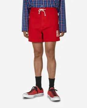 Stockholm (Surfboard) Club Cotton Twill Shorts Red