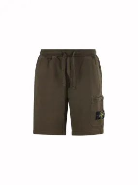 Stone Island Fleece Logo Shorts