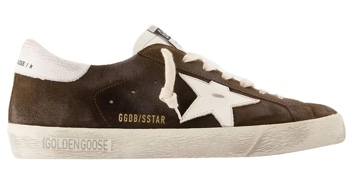 Super Star Sneakers - Golden Goose Deluxe Brand - Cuero - Marrón Castaño 