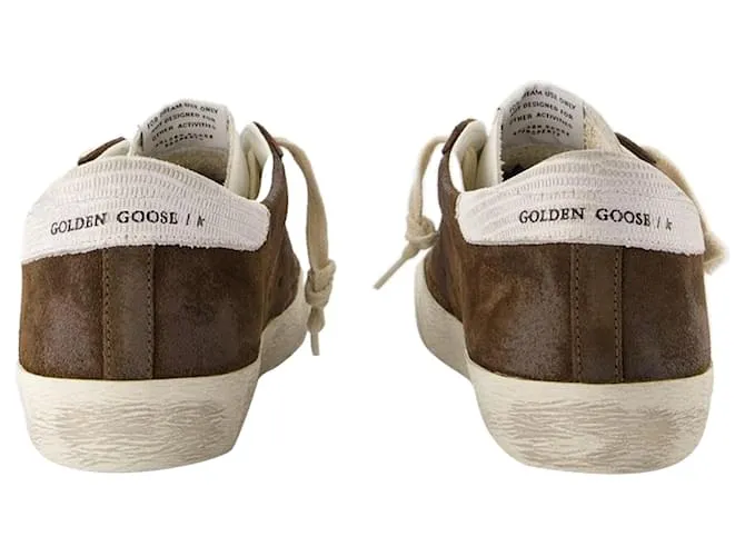 Super Star Sneakers - Golden Goose Deluxe Brand - Cuero - Marrón Castaño 