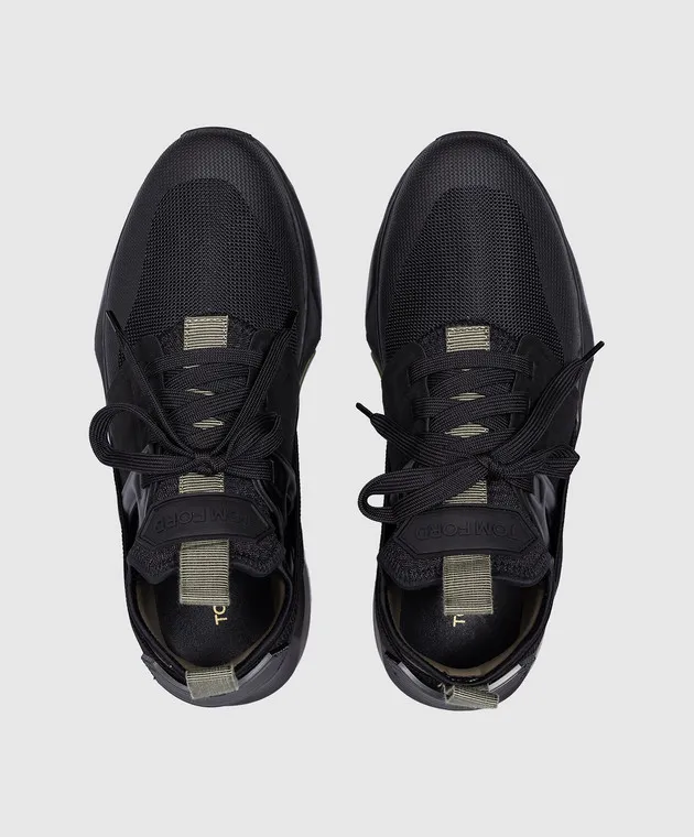 Tom Ford JAGO black combined sneakers