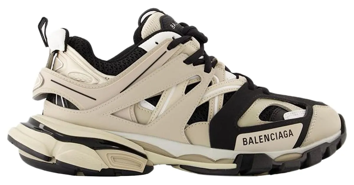 Track Sneakers - Balenciaga - Sintético - Beige/Negro Castaño 