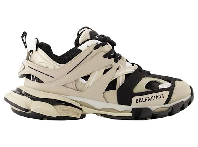 Track Sneakers - Balenciaga - Sintético - Beige/Negro Castaño 