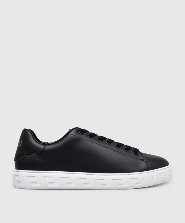 Versace Black sneakers GRECA