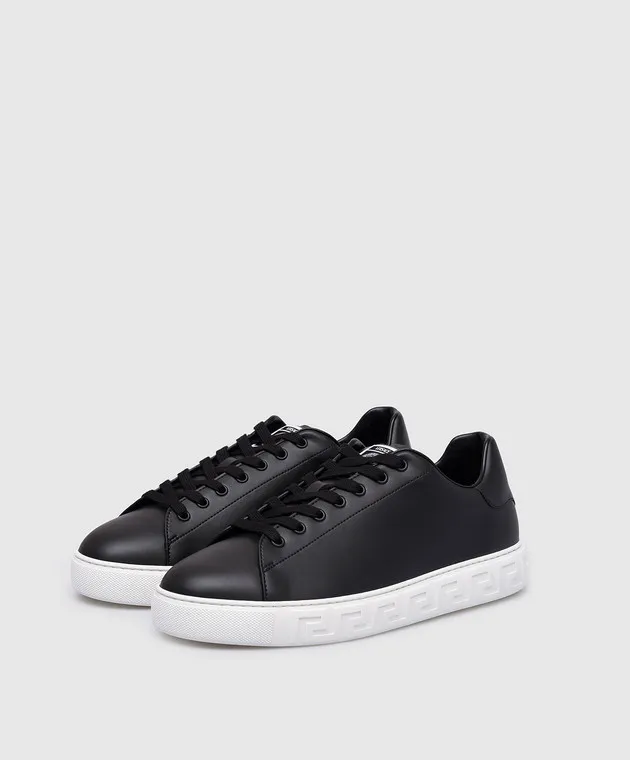 Versace Black sneakers GRECA