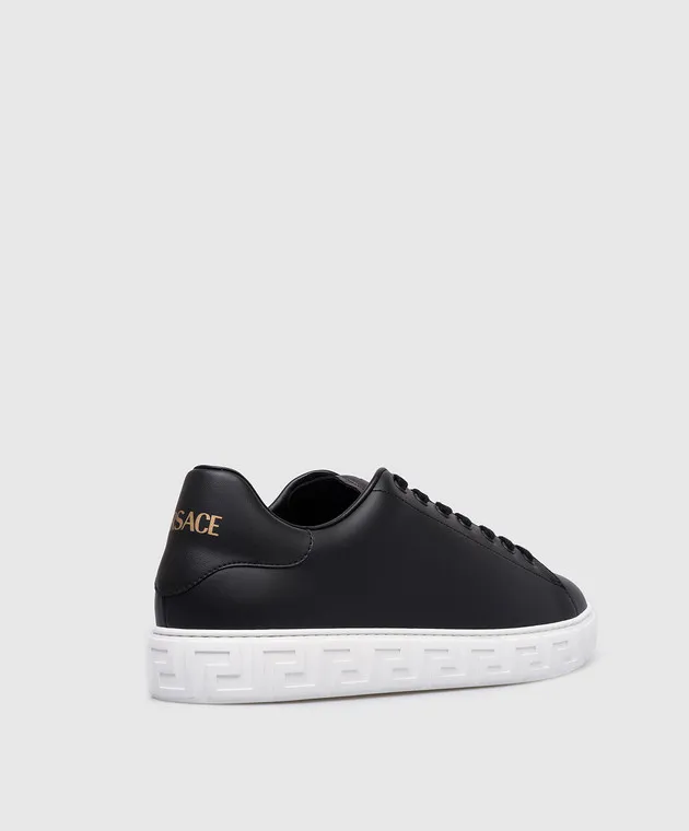 Versace Black sneakers GRECA