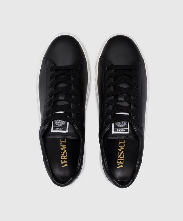 Versace Black sneakers GRECA