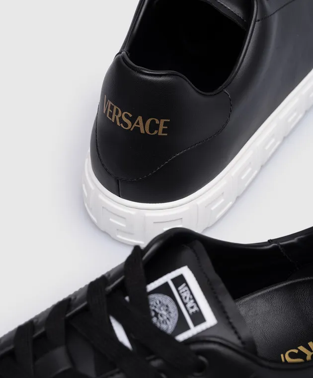 Versace Black sneakers GRECA