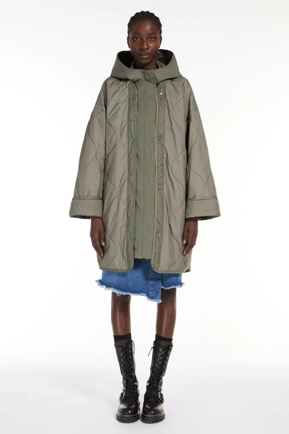 Weekend Max Mara Parka Reversible Fumetto Kaki