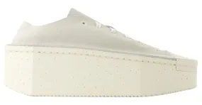 Y3 Zapatillas Renga Lo - Y 3 - Cuero - Blanco Castaño Beige 