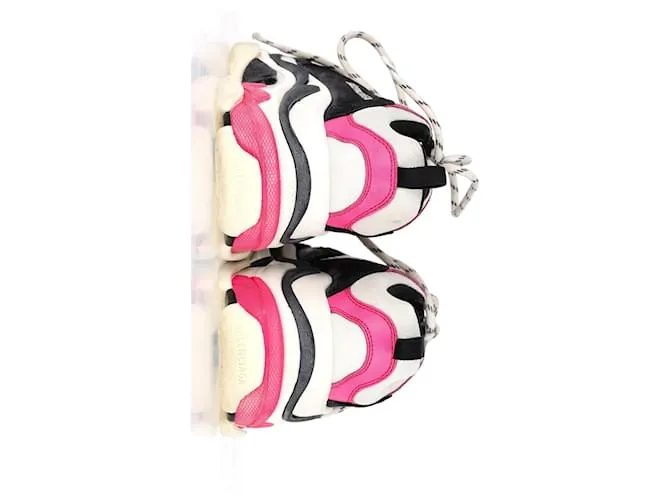 Zapatillas Balenciaga Triple S en Rosa/Blanquecino/Poliuretano negro 