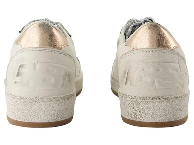 Zapatillas Ballstar - Golden Goose Deluxe Brand - Cuero - Blanco 