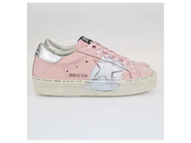 Zapatillas Golden Goose Hi Star rosa/plateado Dorado 