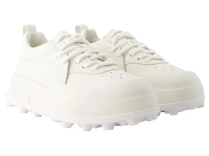 Zapatillas - Jil Sander - Piel - Porcelana Blanco 