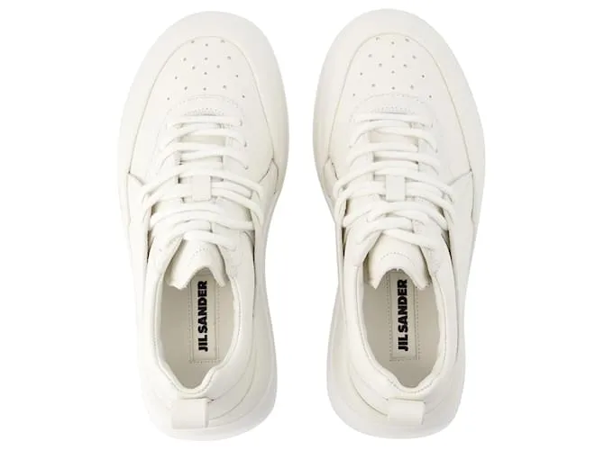 Zapatillas - Jil Sander - Piel - Porcelana Blanco 