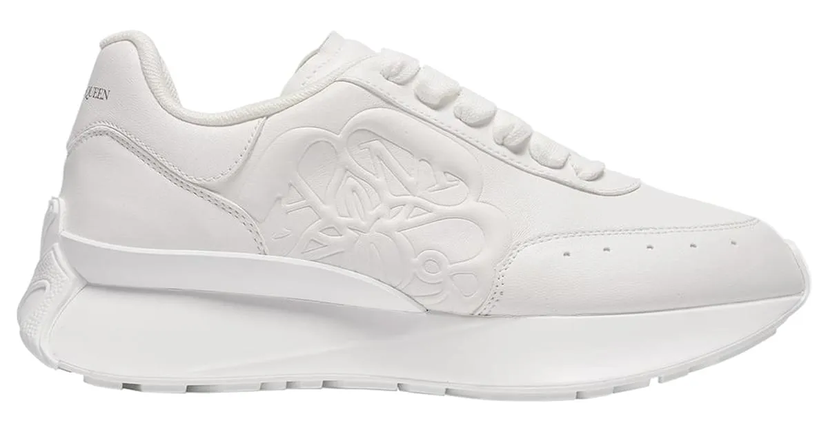 Zapatillas Oversize - Alexander Mcqueen - Blanco - Cuero 