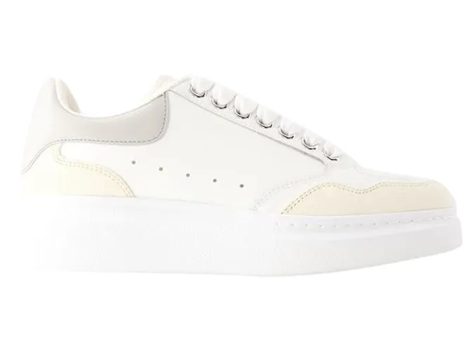 Zapatillas oversize - Alexander Mcqueen - Piel - Vainilla Castaño Beige 