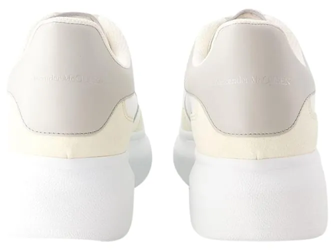 Zapatillas oversize - Alexander Mcqueen - Piel - Vainilla Castaño Beige 