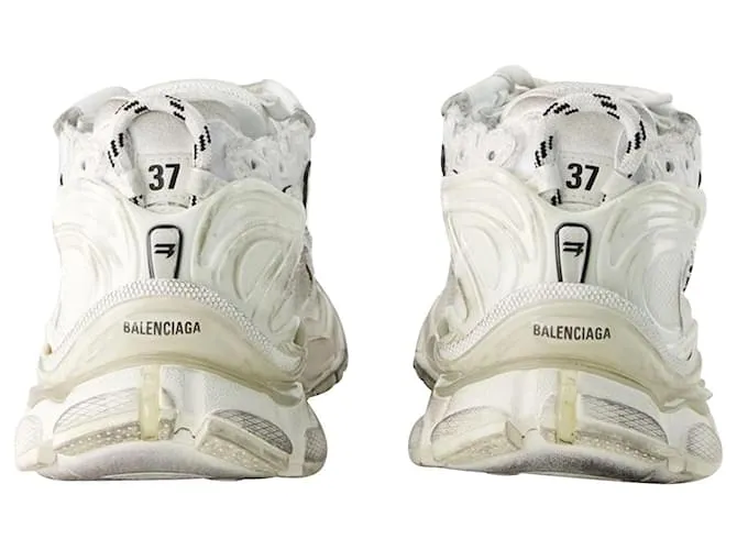 Zapatillas Runner - Balenciaga - Malla - Blanco 