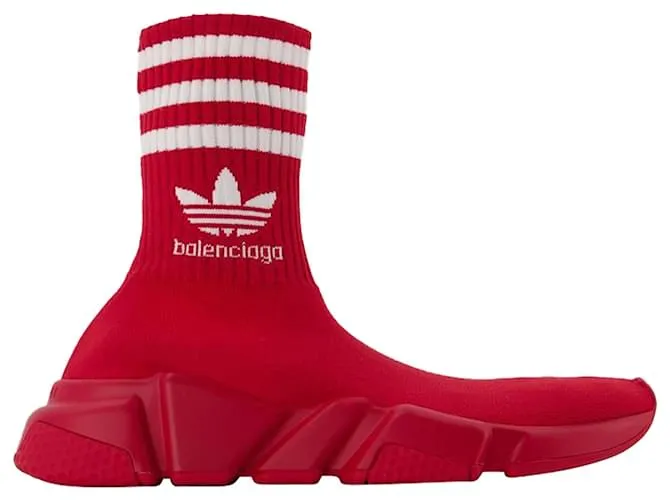 Zapatillas Speed Lt Adidas - Balenciaga - Rojo/Logotipo Blanco Roja 