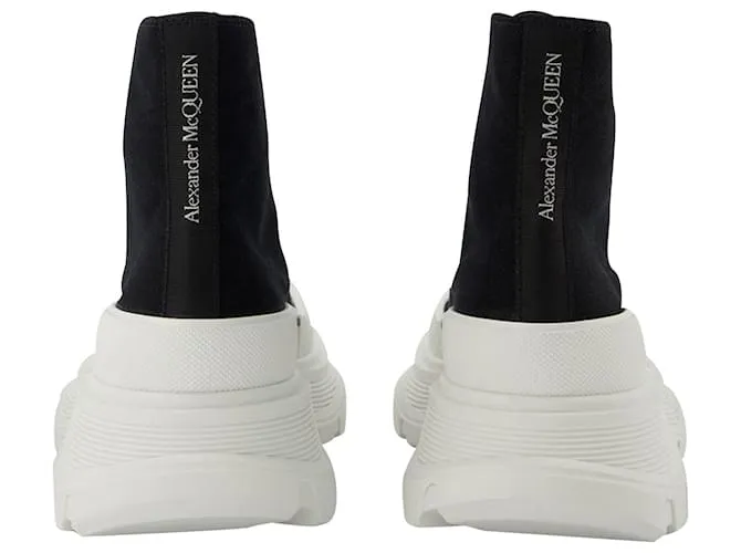 Zapatillas Tread - Alexander Mcqueen - Negro/Blanco - Cuero 