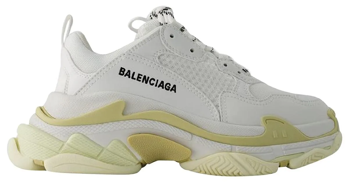 Zapatillas Triple S - Balenciaga - Sin Cuero - Blanco 