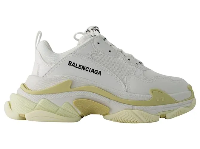 Zapatillas Triple S - Balenciaga - Sin Cuero - Blanco 