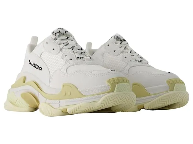 Zapatillas Triple S - Balenciaga - Sin Cuero - Blanco 